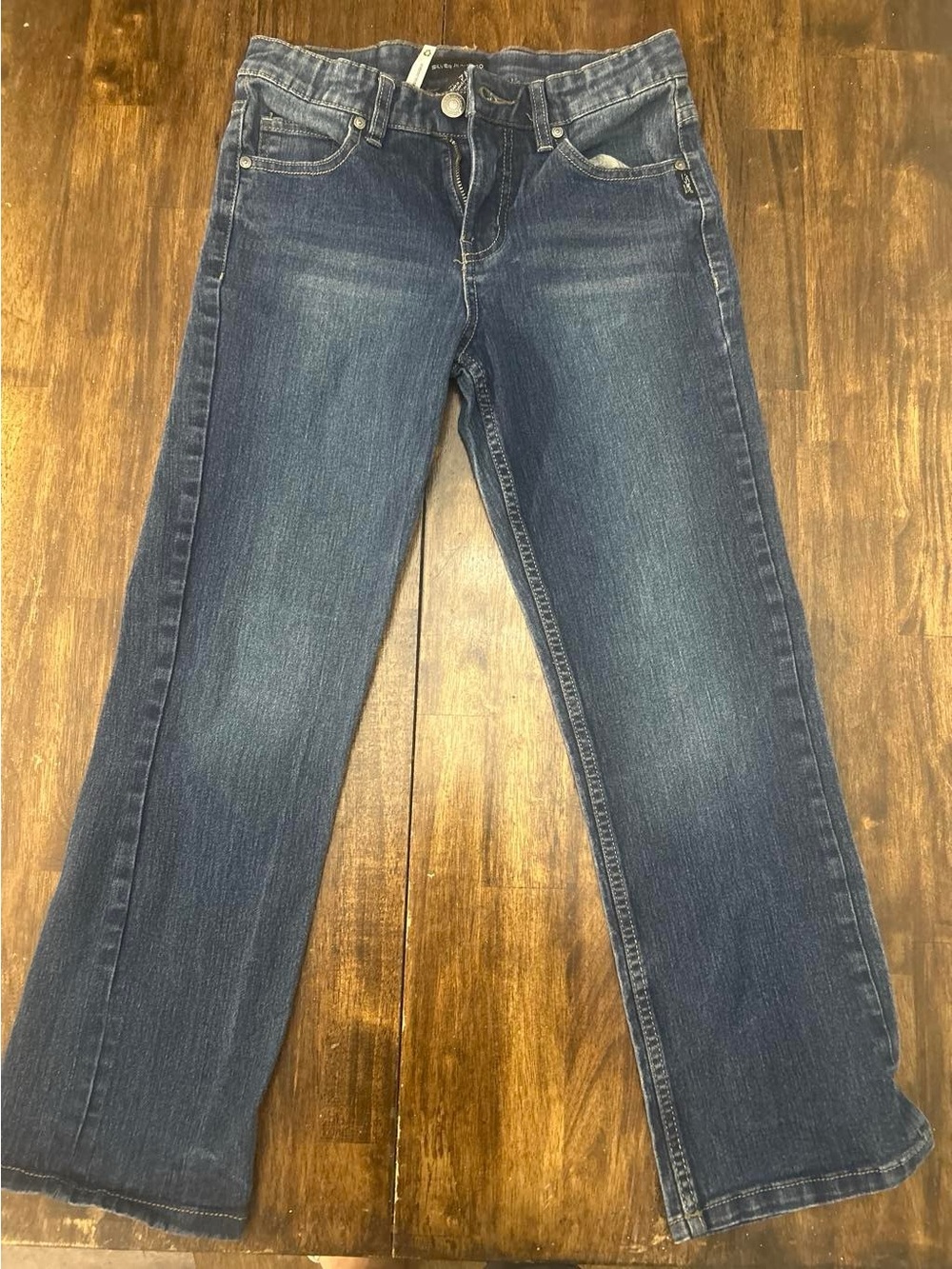 Levi's 515 Bootcut Jeans in Dark Indigo with Orange Stitching